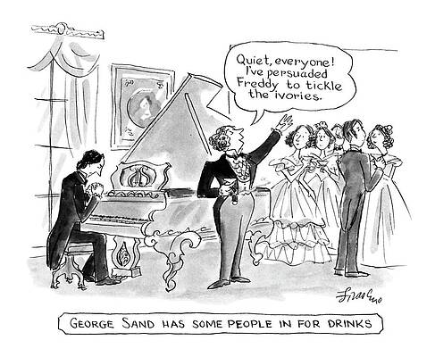 George Sand's Musical Gathering Drawing