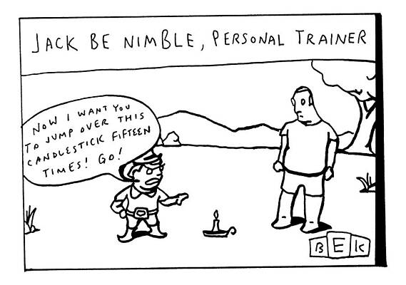 Ground Drawing - Gesturing To A Candlestick On The Ground by Bruce Eric Kaplan