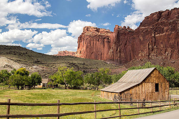 Country Wall Art featuring the photograph Gifford Barn by Nicholas Blackwell