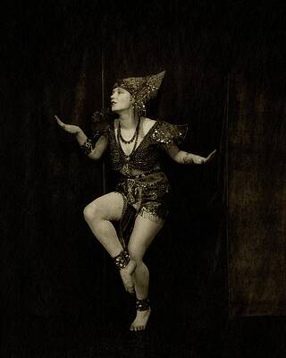 Dancer in Ornate Costume Pose Wall Art