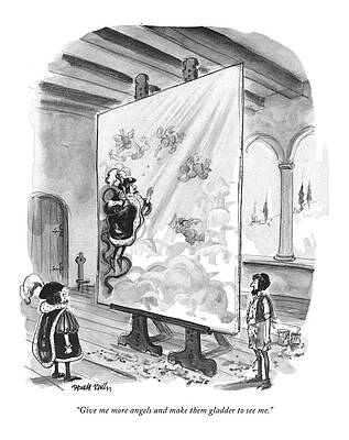 Art Commission with Angels Wall Art