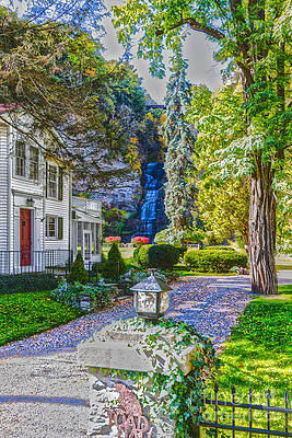 Finger Lake Photograph - Glenora Falls by William Norton
