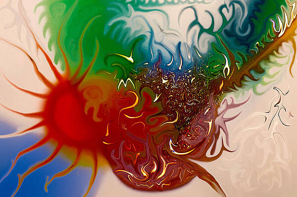 Wall Art featuring the painting Global Warming by Omaste Witkowski