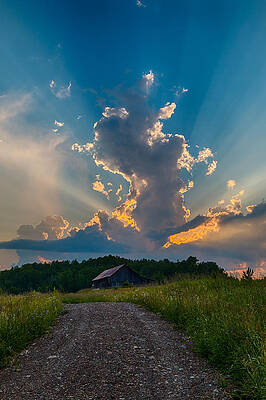 Wall Art featuring the photograph Glorious Rays by Linda Ryma