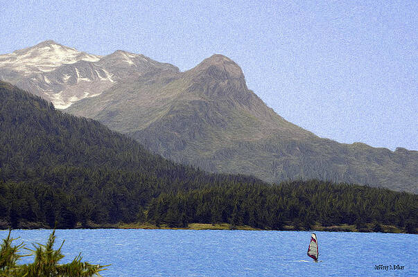 Mountain Wall Art featuring the painting Going Where The Wind Blows by Jeffrey Kolker