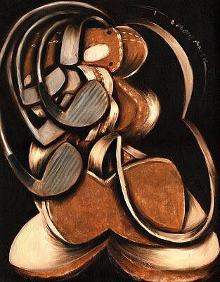 Abstract Geometric Forms Painting