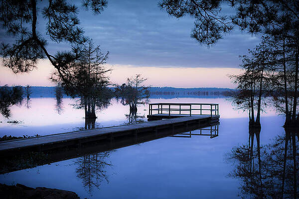 Tranquil Lake at Sunset Wall Art