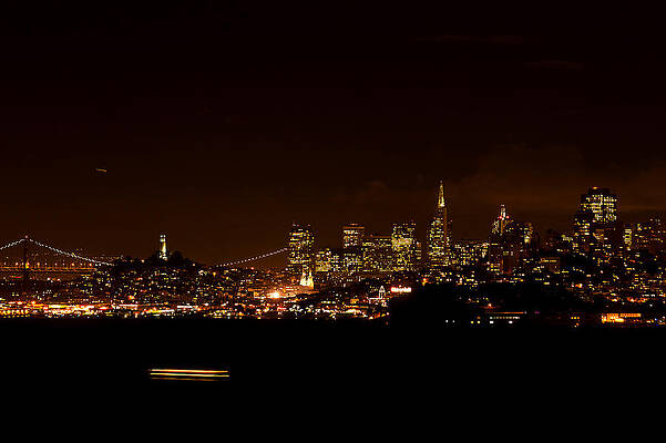 Wall Art featuring the photograph Goodnight San Francisco by Lisa Chorny
