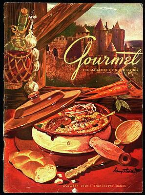 Wine Glass Wall Art featuring the photograph Gourmet Cover Featuring A Pot Of Stew by Henry Stahlhut