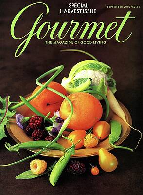 Harvest Ingredients on Magazine Cover Photograph