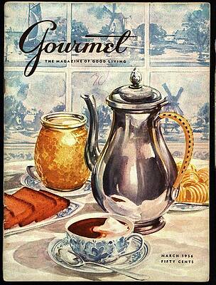 Vintage Gourmet Magazine Cover Wall Art