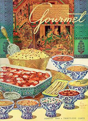 Gourmet Wall Art featuring the photograph Gourmet Cover Featuring Various Indian Dishes by Henry Stahlhut