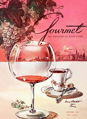 Vintage Gourmet Magazine Cover Wall Art