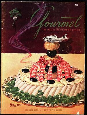 Fish Still Life Photograph - Gourmet Cover Illustration Of A Filet Of Sole by Henry Stahlhut