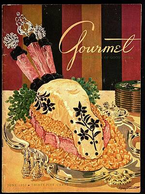 Salt Wall Art featuring the photograph Gourmet Cover Illustration Of Langue De Boeuf by Henry Stahlhut