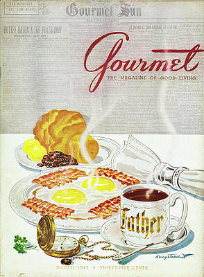 Gourmet Breakfast Advertisement Wall Art