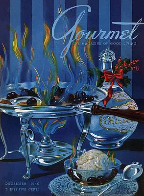 Gourmet Magazine December 1949 Cover Photograph