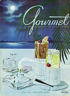 Moonlit Tropical Evening Cocktail Photograph