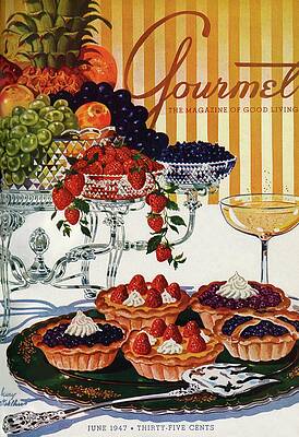 Vintage Gourmet Magazine Cover Wall Art