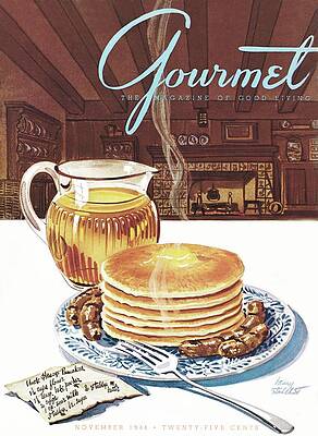 Vintage Gourmet Magazine Cover Wall Art