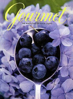 Blueberries on Gourmet Magazine Cover Photograph