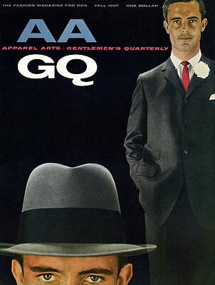 Vintage GQ Magazine Cover 1957 Wall Art