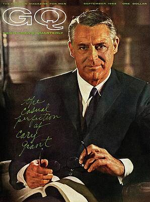 Cary Grant on 1962 GQ Cover Photograph