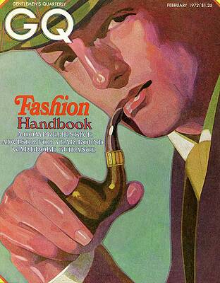 Vintage GQ Cover with Pipe Wall Art