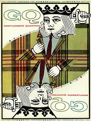 Vintage Magazine Cover with King Illustration Wall Art