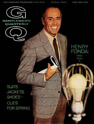 Henry Fonda on GQ March 1965 Cover Wall Art