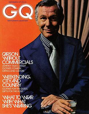 Johnny Carson on GQ Cover Wall Art