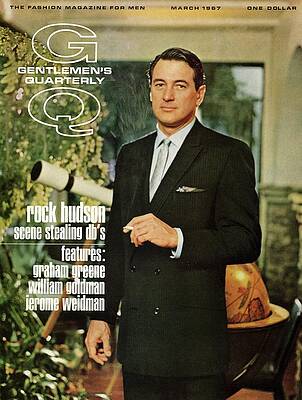 Rock Hudson on Gentlemen's Quarterly Cover Wall Art