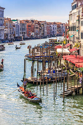 Architecture Wall Art featuring the photograph Grand Canal, Venice by Sue Leonard