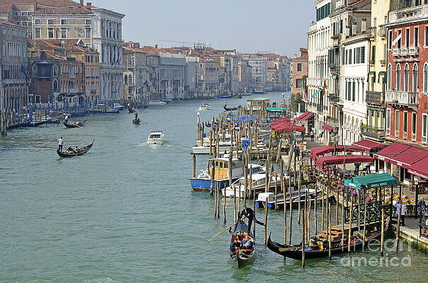 Venice Grand Canal with Gondolas Wall Art