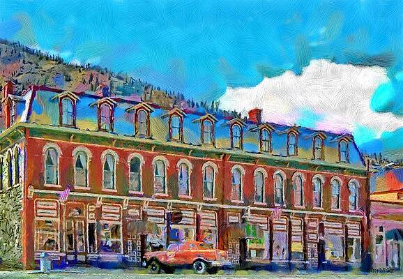Mountain Wall Art featuring the painting Grand Imperial Hotel by Jeffrey Kolker