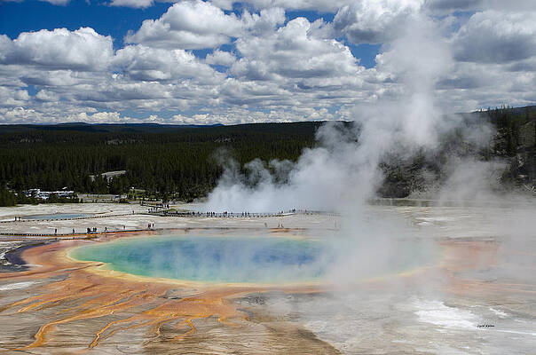 Color Photograph - Grand Prismatic Spring by Crystal Wightman