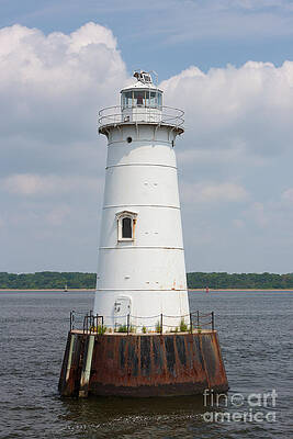 Rustic Lighthouse by the Shore Wall Art