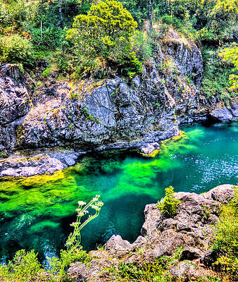 Green Wall Art featuring the photograph Green River by Jonny D