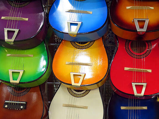 Color Wall Art featuring the photograph Guitaras San Antonio by Rick Locke - Out of the Corner of My Eye