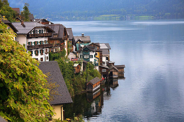 Architecture Wall Art featuring the photograph Hallstatt And Lake by Sue Leonard