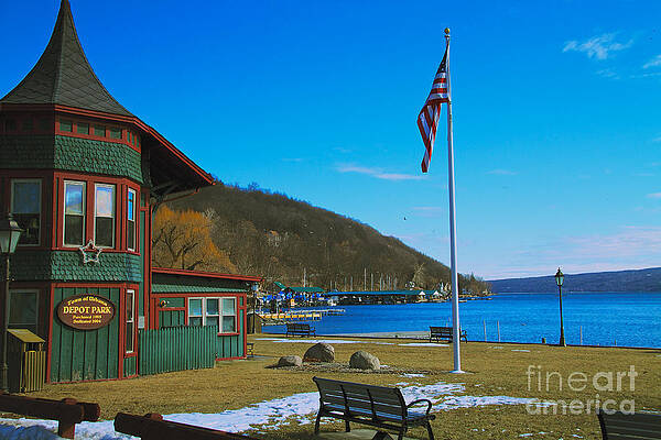 Sky Wall Art featuring the photograph Hammondsport by William Norton