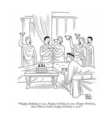 Celebration Drawing - Happy Birthday To You. Happy Birthday To You by Chon Day