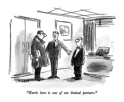 Limit Drawing - Harris Here Is One Of Our Limited Partners by Frank Modell