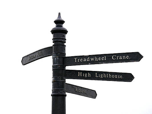 Historical Wall Art featuring the photograph Harwich - Signpost by Richard Reeve