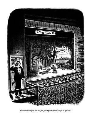 House Drawing - Hate To Bother by Ed Fisher