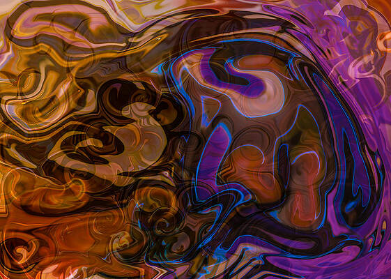 Wall Art featuring the painting Headstrong And Vibrant by Omaste Witkowski