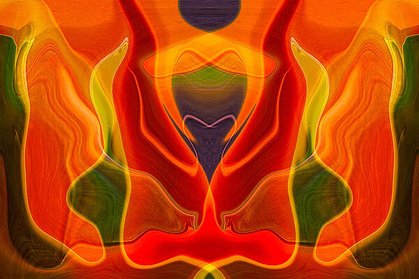 Wall Art featuring the painting Heart Shaped Box by Omaste Witkowski