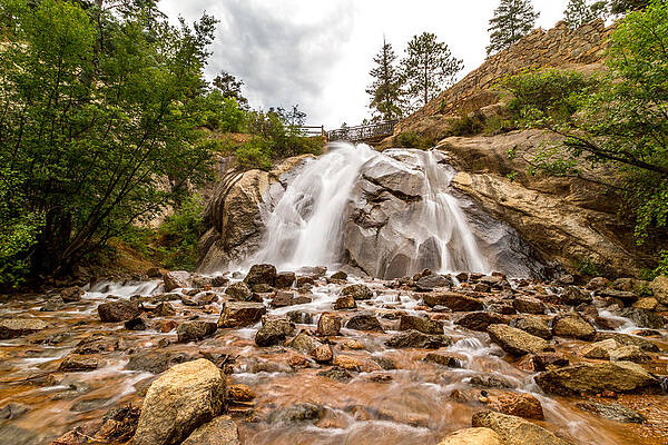 Nature Photograph - Helen Hunt Falls Visitor Center by Jeff Stoddart