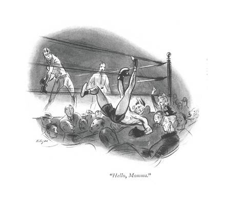 Round Drawing - Hello, Momma by John Milligan