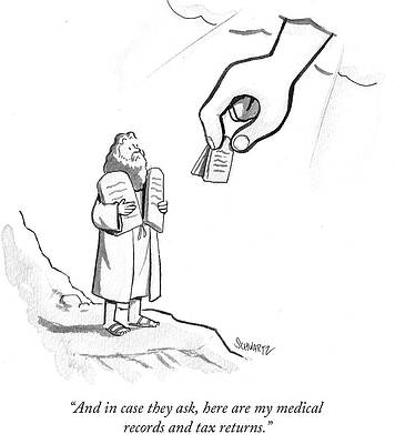 Moses Receiving Modern Documents Drawing